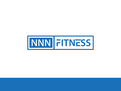 NNN Fittness design flat illustration logo minimal vector