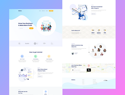 landing page design ui ux web