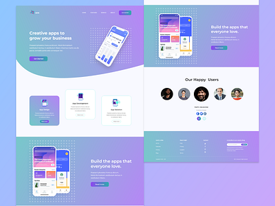 mobile apps landing page