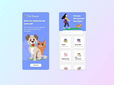 Pet Care App Concept