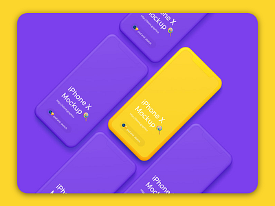 Simple iPhone X Mockups