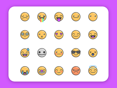 Emoticons Free Vector Pack