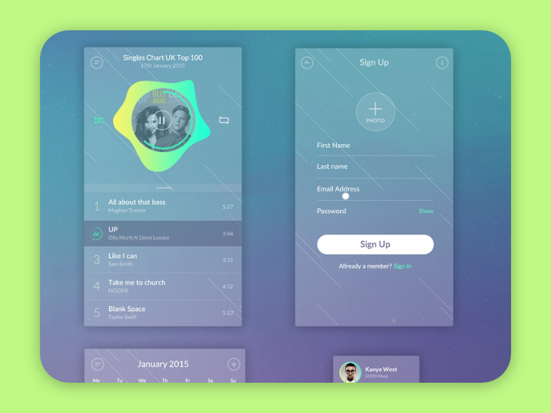 Zen Transparent UI Kit by Dark Icons on Dribbble