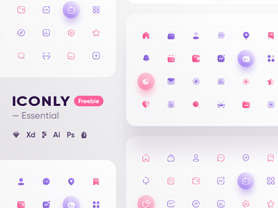 Iconly Essential icons Design Freebies design download free freebie icons