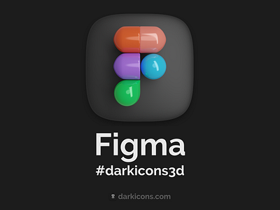 Figma 3D Icon 3d 3dicon dark mode dark theme darkicons3d design figma icon mobile ui ux