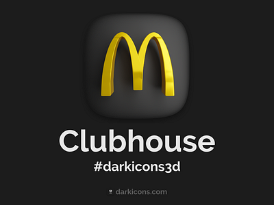 Mcdonalds 3D Icon 3d burger darkicons3d darkmode food icon mcdonalds theme