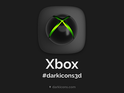 Xbox 3D Icon 3d android androin darkmode game homescreen icon ios ios14 microsoft theme xbox