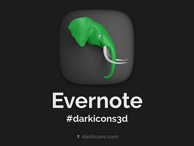 Evernote 3D Icon