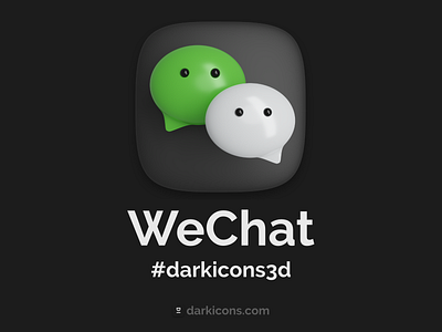 WeChat 3D Icon