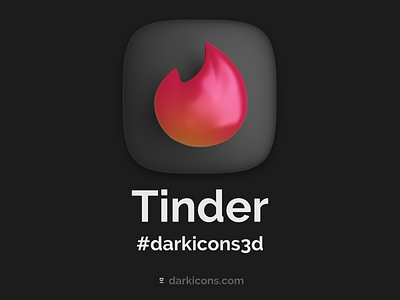 Tinder 3D Icon