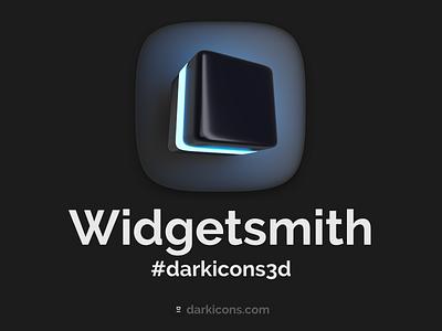 Widgetsmith 3d Icon 3d 3dicon darkicons3d design download icon