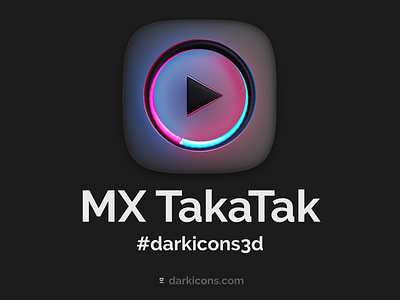 MX TakaTak 3D Icon 3d 3dicon darkicons3d design download icon