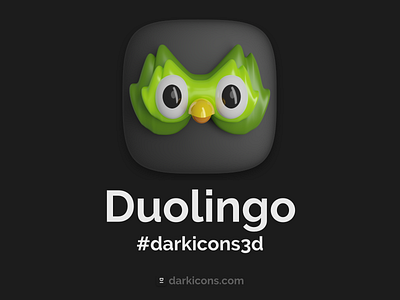 Duolingo 3D Icon