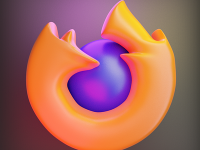 FireFox 3D Icon 3d darkicons3d design download firefox icon illustration