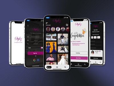 Stylez app UI design branding clothing earn money graphic design logo mobile app mobile ui style ui
