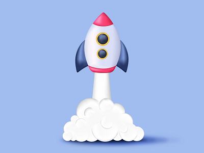 3D style rocket