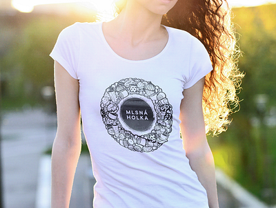 Mlsná Holka - tshirt design branding design logo tshirt