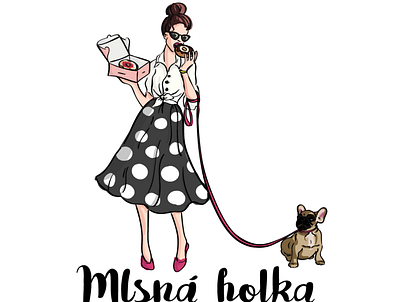 Mlsná Holka illustration branding design illustration