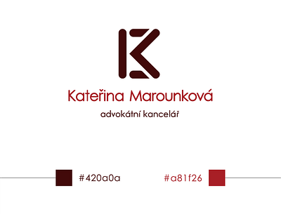 Kateřina Marounková lawyer company branding design icon illustration lawyer lawyer logo logo