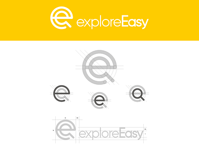 explore easy travel agency agency branding design icon logo travel