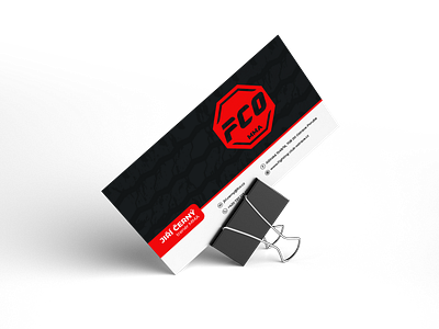 concept FCO MMA - fightinc club Ostrava advertise branding bussines card design icon illustration logo