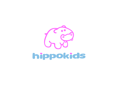 Hippokids - children wear branding children design icon illustration logo