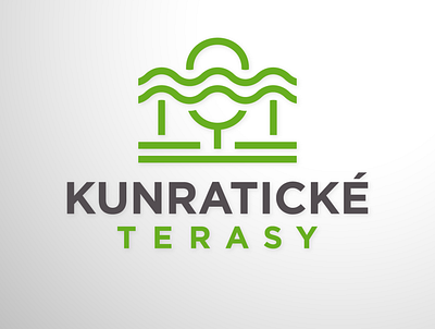 Kundratické terasy branding design icon illustration logo