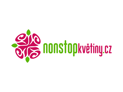 Nonstop květiny - flower shop branding design flower shop icon illustration logo ui