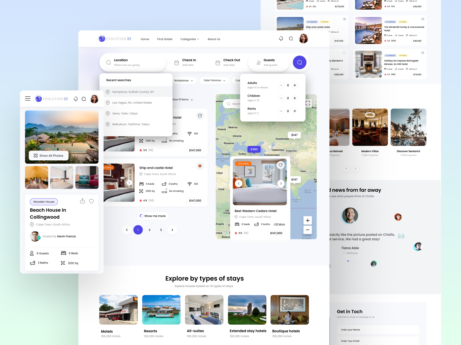 Hotel Booking Landing Page Booking website by Karamat Ali on Dribbble