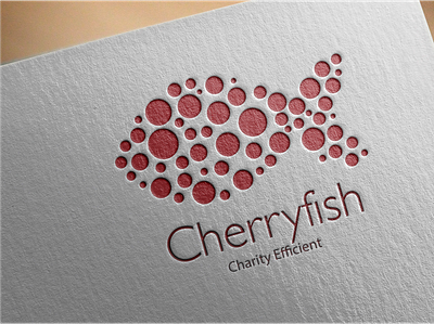 Cherry fish Logo design branding icon logo