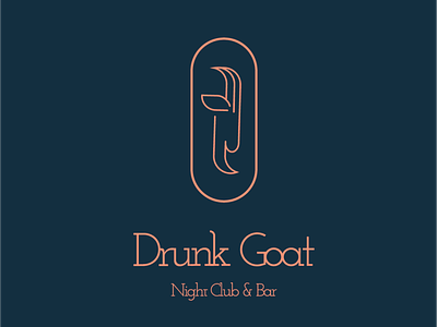 Drunk Goat logo @illustration @logo branding design icon illustration logo vector