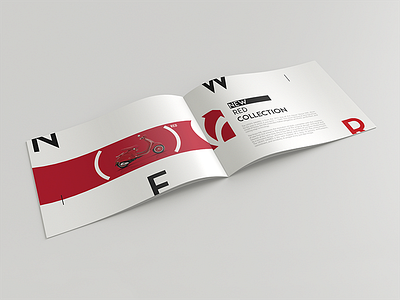 Vespa Catalogue branding catalog catalogue design print red typography vespa