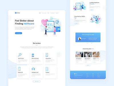 Helthcare Landing Page helth helthcare hospital landing page medical ui web design