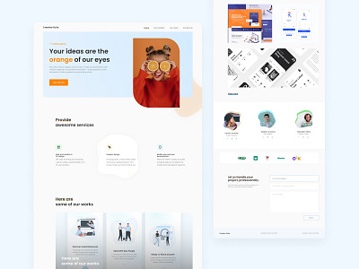 Design Agency agency business company corporate creative design design agency landing page marketing new portfolio startup ui ui design uiux user interface ux web web design