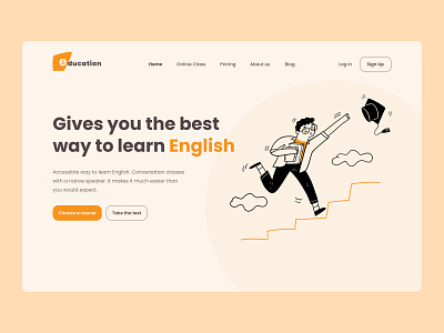 English school app design english illustration logo page design school ui