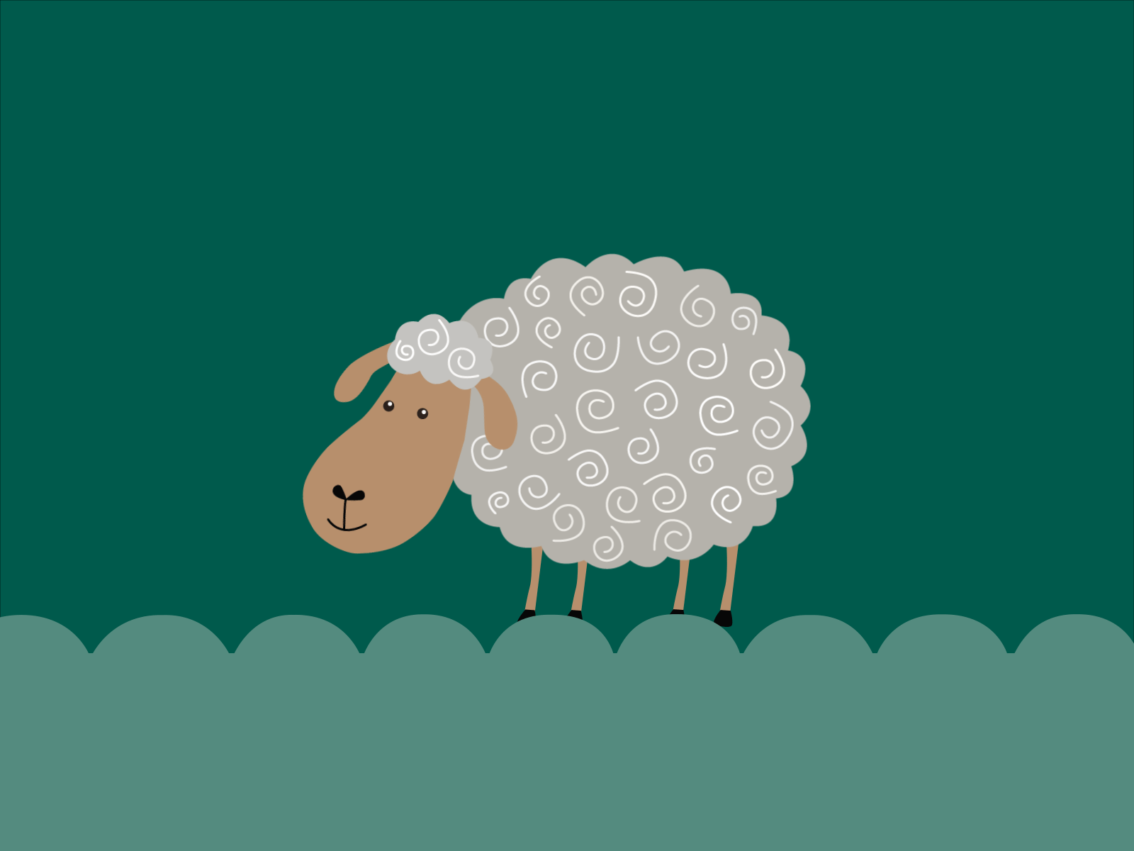 Sheep animation motion graphics ui