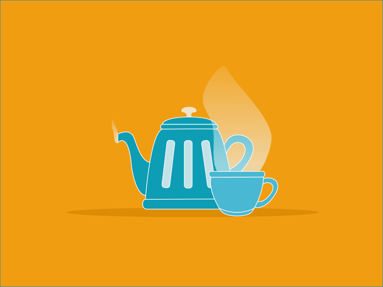 Hot tea animation design illustration motion graphics ui vector