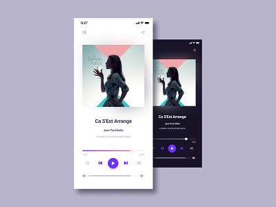 UI of Music player app design mobile app mobile app design music music app music player ui user experience userinterface ux