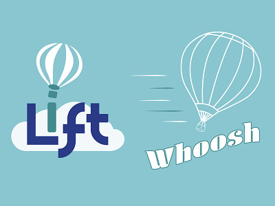 Hot Air Balloon Logo branding design illustrator logo logo design vector