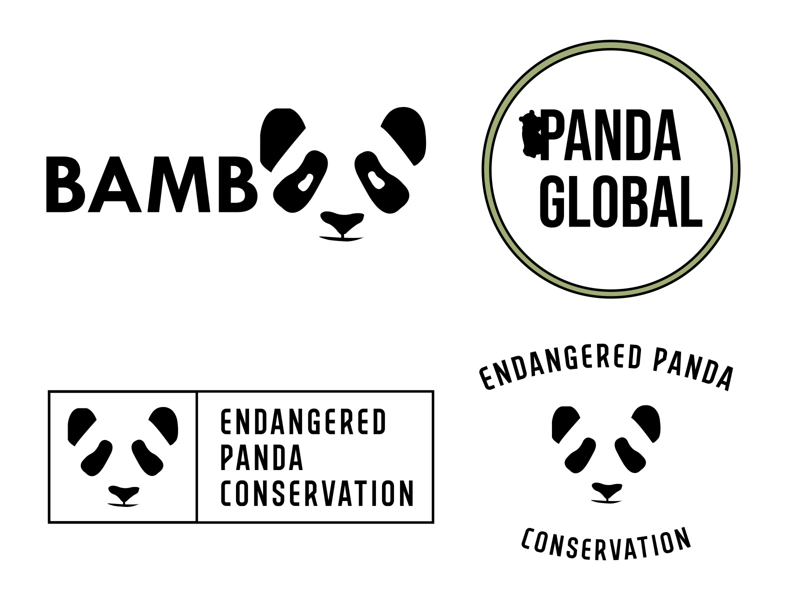 Panda Logo by Michelle Cuellar on Dribbble