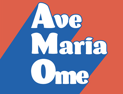 Ave Maria branding clean design design font illustration illustrator latino letter lettering letters minimal quotes social media spanish typography