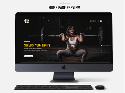 Website Homepage Mockup