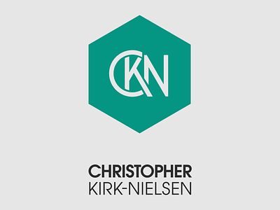 CKN Monogram + Text Block hexagon logo monogram