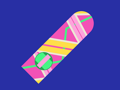 Back to the Future Hoverboard Vector Illustration back to the future hoverboard illustrator