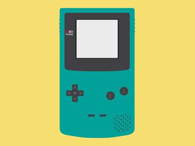 GameBoy Color Vector Illustration by Christopher Kirk-Nielsen - Dribbble