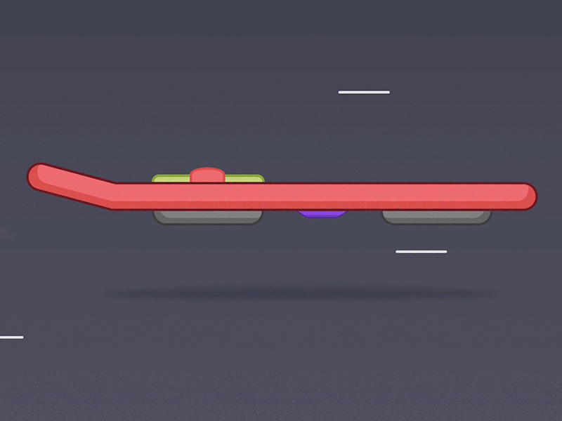 Hoverboard back to the future bttf css hoverboard
