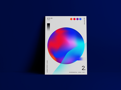 Gradient Orb | Poster baugasm bold color design gradients graphic designer graphicdesign illustration photoshop typography