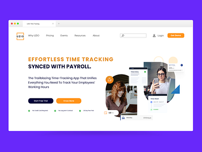 Time Tracking Landing Page