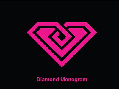 Diamond Monogram branding design icon illustration logo minimal ui vector