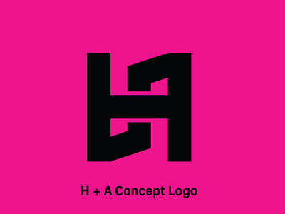 H + A Concept Logo branding design icon illustration illustrator logo minimal